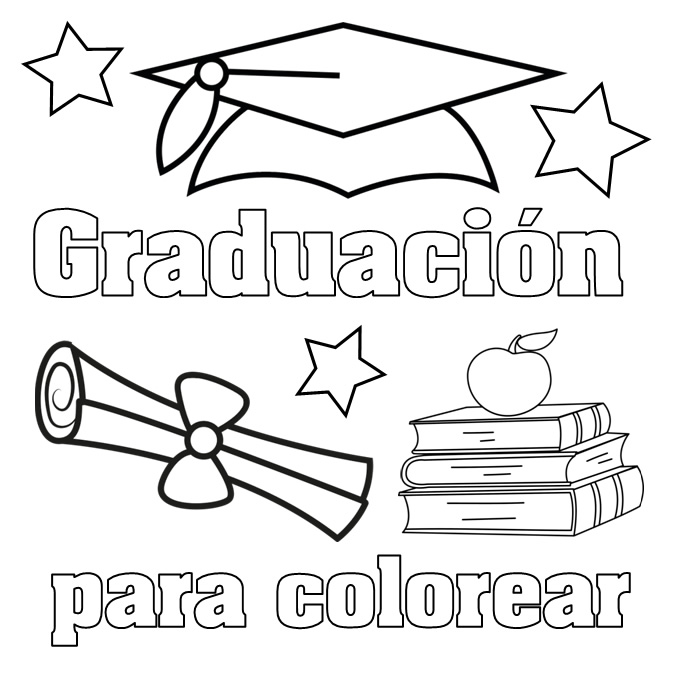 Imágenes De Graduación para Colorear y descargar